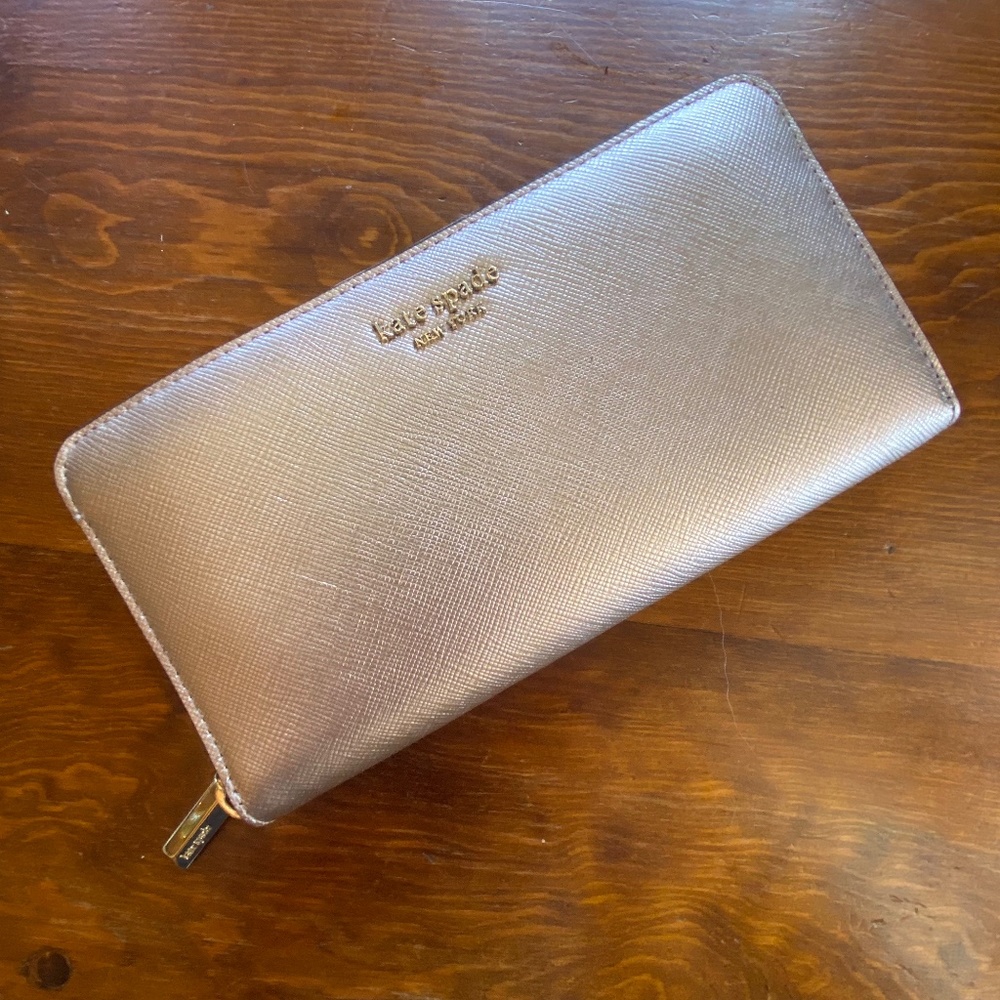 Kate Spade Rose Gold Wallet Clutch